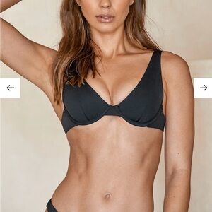 Monday Swimwear Formentera Black Bikini Top